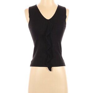 Banana Republic Black Sleeveless Silk Top